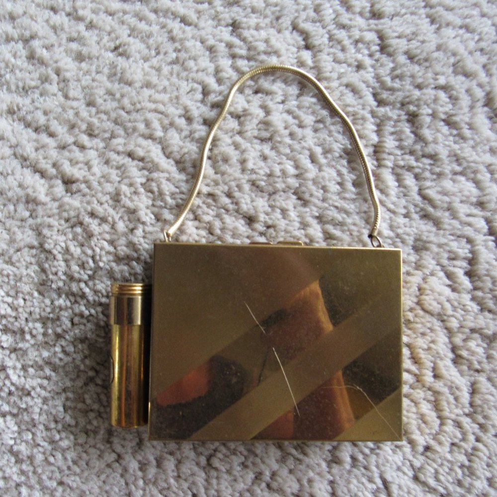 1950s Multi Compartment Brass Purse